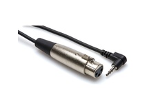 Hosa XVM-101F 3.5mm Stereo Male to 3-pin XLR Female Angled Cable - 1 ft