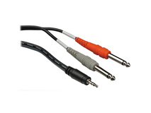 Hosa CMP-159 Mini Jack to 1/4'' Breakout Cable 10ft