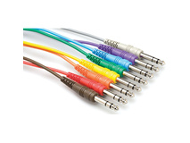 Hosa CSS-845 1/4'' Patch Cables 1.5ft (8pk)