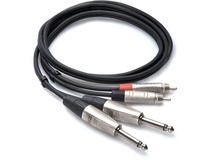 Hosa HPR-010X2 Pro 1/4'' to RCA Cable 10ft (Dual)