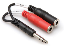 Hosa YPP-117 Stereo 1/4'' Breakout Cable