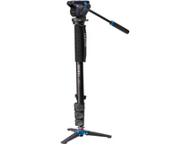 Benro A48FDS4 Series 4 Aluminum Monopod with 3-Leg Locking Base and S4 Video Head