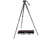 Manfrotto MVK502AQ Spreaderless Video Tripod with MVH502A Fluid Head & Softbag