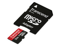 Transcend 32GB microSDHC Memory Card Premium 400x Class 10 UHS-I with microSD Adapter