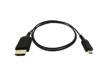 HYPER HyperThin Micro HDMI to HDMI Cable - 2.6' (Black)