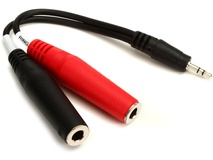 Hosa YMP-137 3.5mm to 1/4'' Breakout Cable