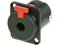 Neutrik NJ3FP6C-B Locking 1/4" 3-Pole Female Phone Jack (Panel Mount)