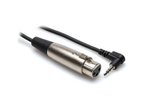 Hosa XVM-110F Female XLR 3 pin to Right-Angle 3.5mm TRS Microphone Cable-10'