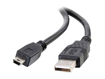 C2G 6.6' (2 m) USB 2.0 A/mini-B Cable (Black)