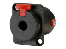 Neutrik NJ3FP6C-BAG Locking Chassis-Mount Female Stereo (TRS) Phone Connector- Black