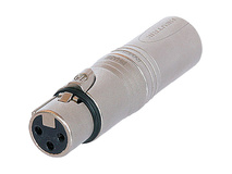 Neutrik 3-Pole XLR Female to 3-Pole XLR Male Extension Adapter
