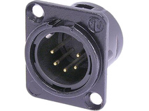 Neutrik NC5MD-L-B-1 Male Receptacle Connector (5-Pole)