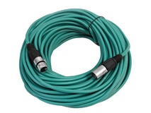 Canare L-4E6S Star Quad XLRM to XLRF Microphone Cable - 25' (Green)