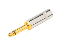 Neutrik NYS224G Mono 2-Pole 1/4" Phone Plug (Gold Plated Contact)