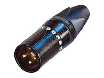 Neutrik NC3MXX-B-CRYSTAL 3-Pole Male XLR Cable Connector