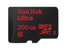 SanDisk 200GB Ultra UHS-I microSDXC Memory Card (Class 10)