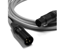 Canare L-4E6S Star Quad XLRM to XLRF Microphone Cable - 10' (Grey)