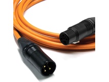 Canare L-4E6S Star Quad XLRM to XLRF Microphone Cable - 6' (Orange)