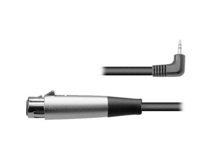 Hosa XVM-115F Stereo Mini Angled Male to 3-Pin XLR Female Cable - 15'