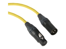 Kopul Premium Performance 3000 Series XLR M to XLR F Microphone Cable - 10' (3.0 m), Yellow