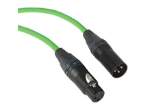 Kopul Premium Performance 3000 Series XLR M to XLR F Microphone Cable - 20' (6.1 m), Green