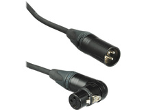 Kopul Premium Performance 3000 Series XLR M to Angled XLR F Microphone Cable - 20' (6.1 m), Black