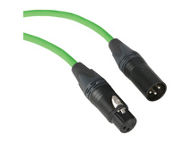 Kopul Premium Performance 3000 Series XLR M to XLR F Microphone Cable - 25' (7.6 m), Green