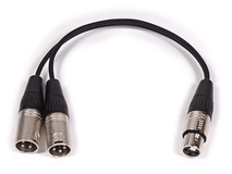 Titan Cables XLR-122 Female XLR to 2 x Male XLR Splitter Cable