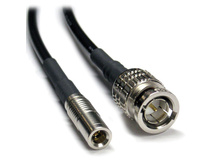 Canare L-2.5CHDB1 3G HD/SDI Cable with 1.0/2.3 DIN to BNC Male Connectors (1')