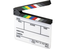Elvid 7-Section Acrylic Production Slate with Color Clapper Sticks