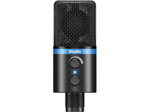 IK Multimedia iRig Mic Studio, Portable Large-Diaphragm Digital Microphone (Black)