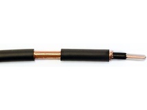 Mogami W2524 Hi Impedance (GOLD) Guitar Cable (Black, Per Metre)