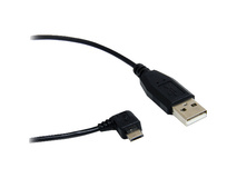 StarTech USB A to Right Angle micro-USB B Cable (Black, 3')