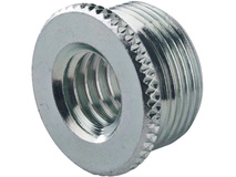 K&M 217 Thread Adapter, 3/8" Female Thread, 5/8" 27 Gauge Male Thread (Zinc-Plated)