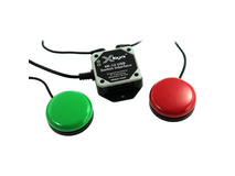 X-keys USB 12 Switch Interface with Red and Green Orby Button