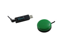 X-keys USB 3 Switch Interface with Green Orby Switch