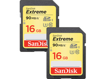 SanDisk 16GB Extreme UHS-I U3 SDHC Memory Card (Class 10, 2-Pack)