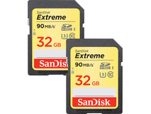 SanDisk 32GB Extreme UHS-I U3 SDHC Memory Card (Class 10, 2-Pack)