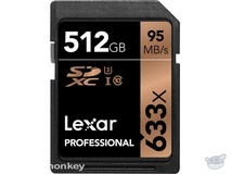 Lexar 512GB Professional UHS-I SDXC Memory Card (U3)