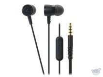Audio Technica ATH-CKL220IS In-Ear Headphones and Control for iPhone (Black)