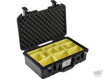 Pelican 1485 Air Case (Black, With Padded Dividers)