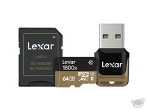 Lexar 64GB Professional 1800x UHS-II microSDXC Memory Card (U3)