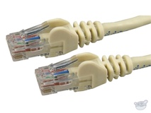 Dynamix 50M Cat6 UTP Patch Lead - Slimline Snagless Molding (Beige)