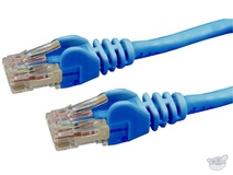 DYNAMIX Cat6 UTP Slimline Ethernet Patch Lead with Snagless Molding (Blue, 3 m)