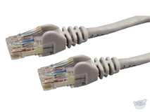 Dynamix 10M Cat6 UTP Patch Lead - Slimline Snagless Molding (Grey)