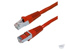 Dynamix 7.5M Cat6A STP 10G Patch Lead - Slimline Molding (Red)