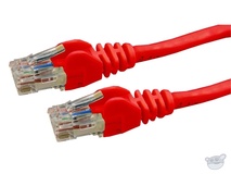 Dynamix 5M Cat6 UTP Patch Lead - Slimline Snagless Molding (Red)