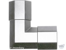 Brateck CC33-JS 33x18mm Corner Joint Silver