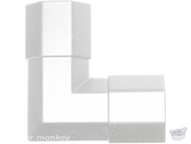 Brateck CC50-JW 50x26mm Corner Joint White