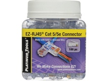 Platinum Tools EZ-RJ45 CAT5/5e Connectors (Jar, 100)